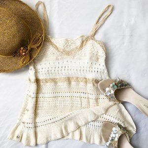 Meow Inc. sleeveless knit top